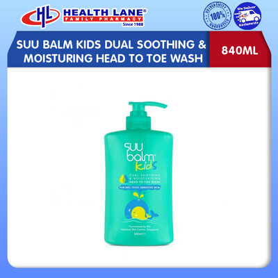 SUU BALM KIDS DUAL SOOTHING & MOISTURING HEAD TO TOE WASH (840ML)